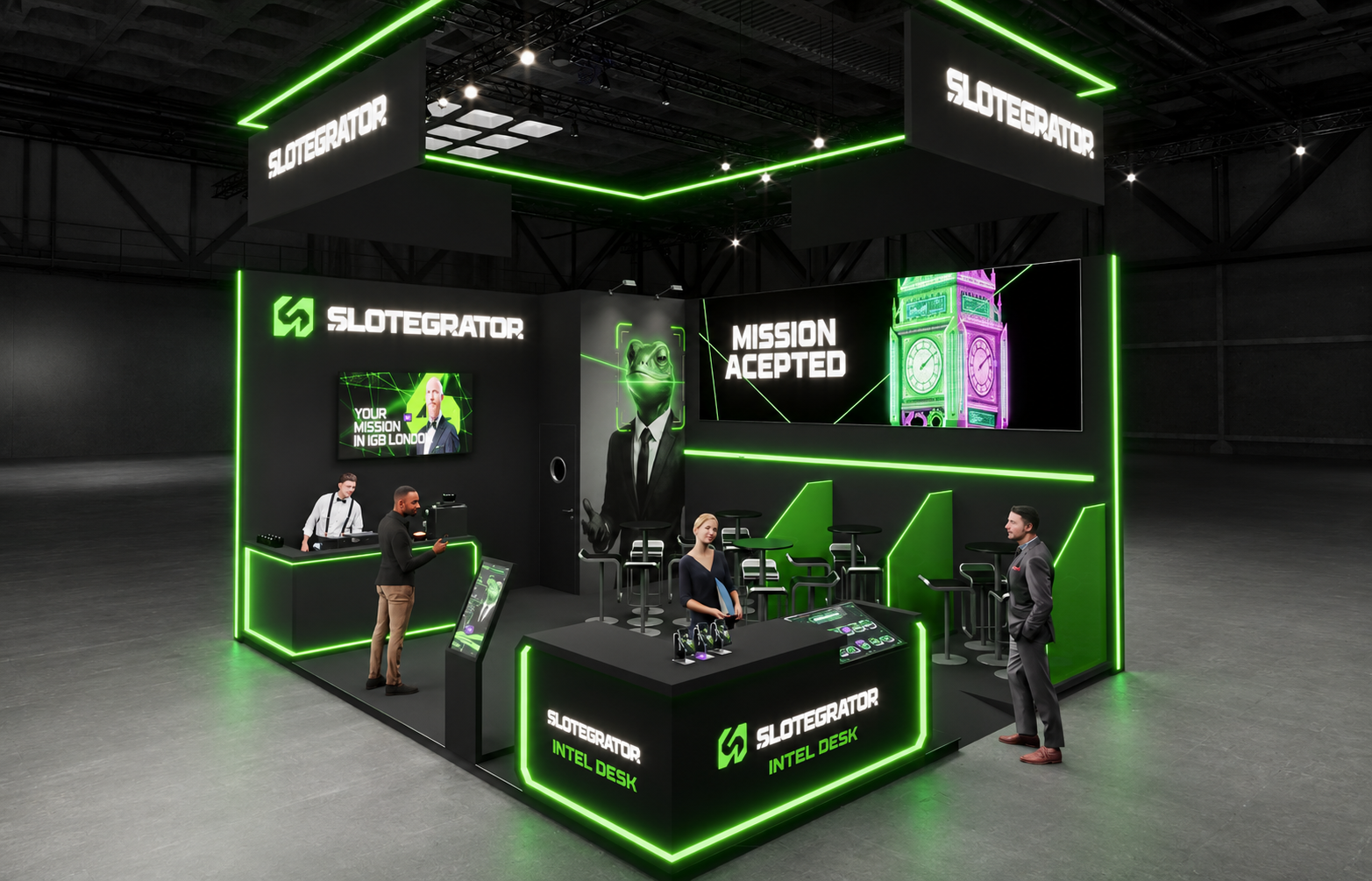 Initial booth proposal layout
