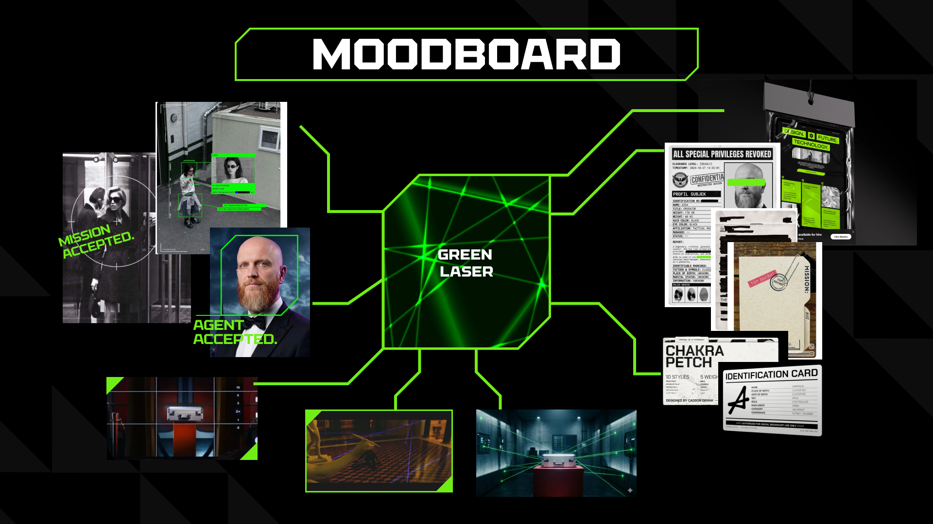 Visual language moodboard for the IGB Live London campaign